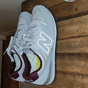 New balance x figs burgandy and gray size B  11 women's